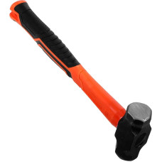 OSALADI Octagonal Metal Hammer Made of Carbon Steel Sledgehammer with Shock Absorber Function, Wall Crusher for Concrete and Brick Structures, Ergonomic Handle for Builders and DIY Enthusiasts