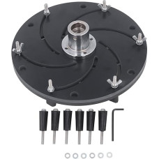 Medienos apdirbimo griebtuvas, juodas medžio apdirbimo Longworth aliuminio lydinio gręžimo griebtuvas tekinimo staklėms (300 mm)