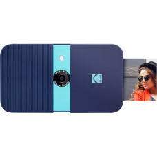 Skaitmeninis momentinis fotoaparatas KODAK Smile su 2 x 3 cm cinko spausdintuvu, HD kokybe, 10 MP, LCD ekranu, automatine blykste, integruota redagavimo funkcija, 