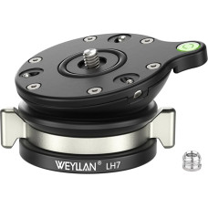 WEYLLAN LH7 Tripod Head Levelling Base, Tripod Leveling Base, Tripod Levelling Base, Tripod Head Levelling Base, Camera Leveling Base, for DSLR Camera Camcorder Tripods, Load Capacity 10 kg
