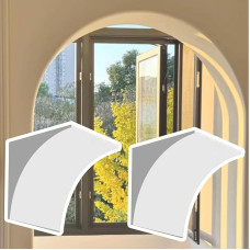 Leichtes Schaumstoff-Bogen-Set Für Türrahmen, Vorgeformte Türbogenleisten (2er-Set), Dekorative Türrahmenabdeckungen Für Wohnzimmer Und Schlafzimmer(22x22x22cm/8.7x8.7x8.7in)