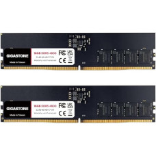 【DDR5 RAM】GIGASTONE 32GB rinkinys (2x16GB) DDR5 4800MHz PC5-38400 CL 40-40-40-77 1.1V UDIMM 288 Pin Non-ECC Unbuffered PC Desktop Only Memory Module Upgrade