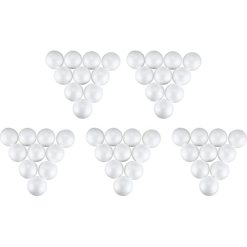 50 x Weihnachtsdekoration Modellierkunst Polystyrol Schaum 10cm -