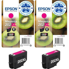 Epson EP64634 Original 202XL Ink Kiwi (XP-6000, XP-6005, XP-6100, XP-6105), Magenta (Pack of 2)