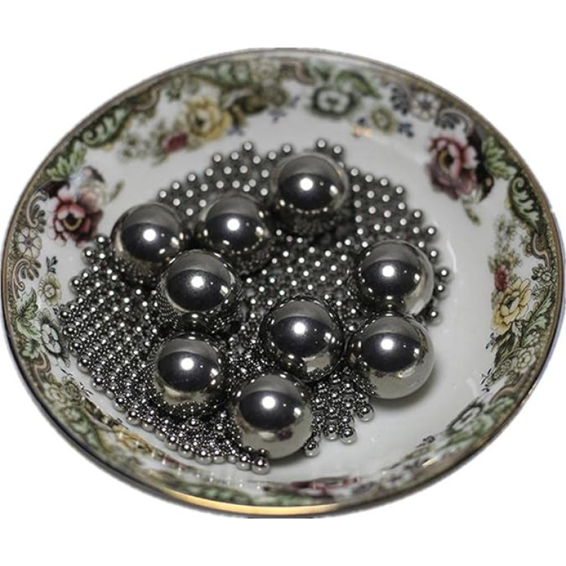 Guoliai iš nerūdijančio plieno, guolių rutuliukai, 304 nerūdijančio plieno rutuliukai, kieti, atsparūs korozijai, 200 vnt. (7,14 mm)