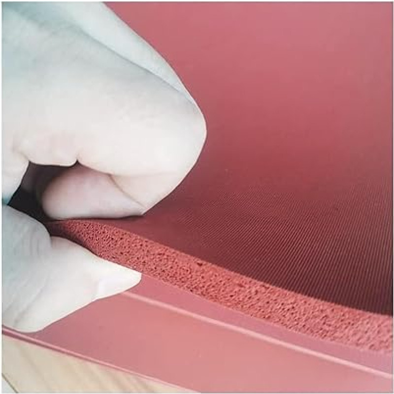 Rote Silikon-Schaum-Schaum. Silikon-Schaumstoff-Dichtungsstreifen, 100 mm x 100 mm, 3-10 mm(10mm)
