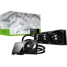 MSI GeForce RTX 5080 16G SUPRIM Liquid SOC - 16 GB GDDR7 (30 Gb/s/256 bitų), PCIe 5, Boost: 2745 MHz, aušinimas vandeniu, HDMI 2.1b, DisplayPort 2.1b