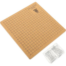 1 Set Braided Mounting Plate Macrame Board DIY Macrame Craft Board Macrame Board and Pins Knot Boards for Grid Ropes Macrame Tool Cork BELLIFFY