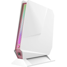 TOPGRO T1 Mini žaidimų kompiuteris Core i9-13900/RTX4060 8GB GDDR6 žaidimų nešiojamasis kompiuteris (iki 5,4Hz) 32GB DDR4-3200MHz, 1TB PCIe 4.0 SSD/RGB apšvietimas/WiFi 6E/Bluetooth 5.3/HDMI 2.0/4K@60Hz/Win111 Pro-baltas