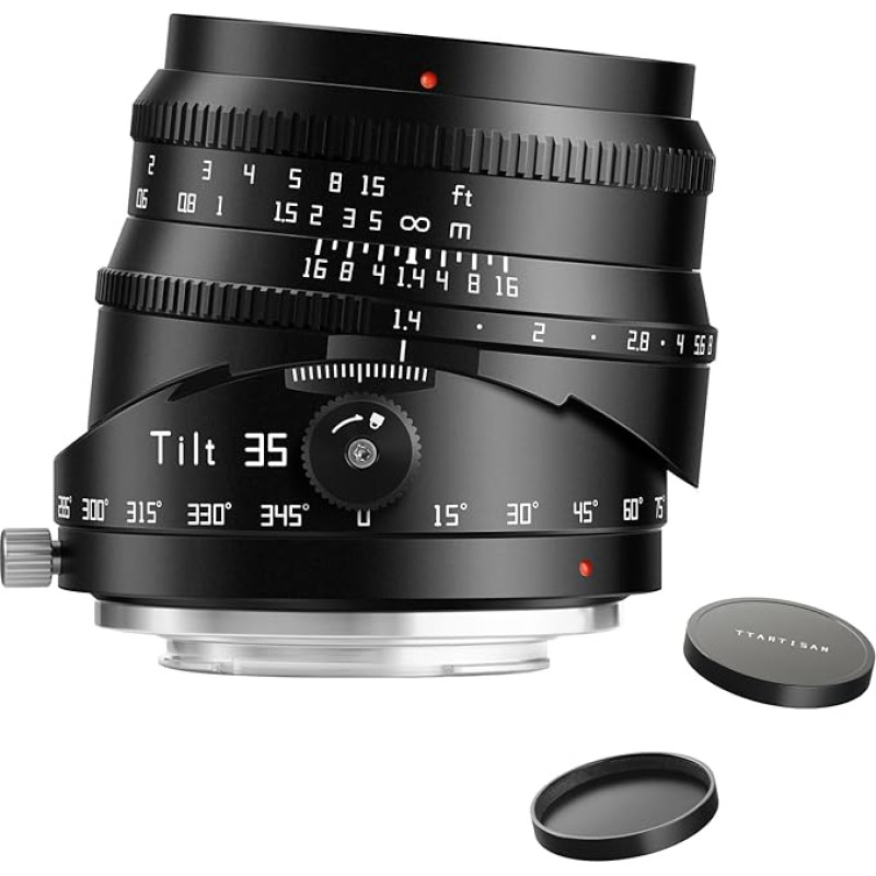 TTArtisan 35 mm F1.4 Tilt Shift objektyvas APS-C su MF, skirtas beveidrodžiams fotoaparatams su X-Mount: X-A1 X-M1 X-T100 X-T30 X-PR01 X-E1 X-E4 XS10 ir kt.