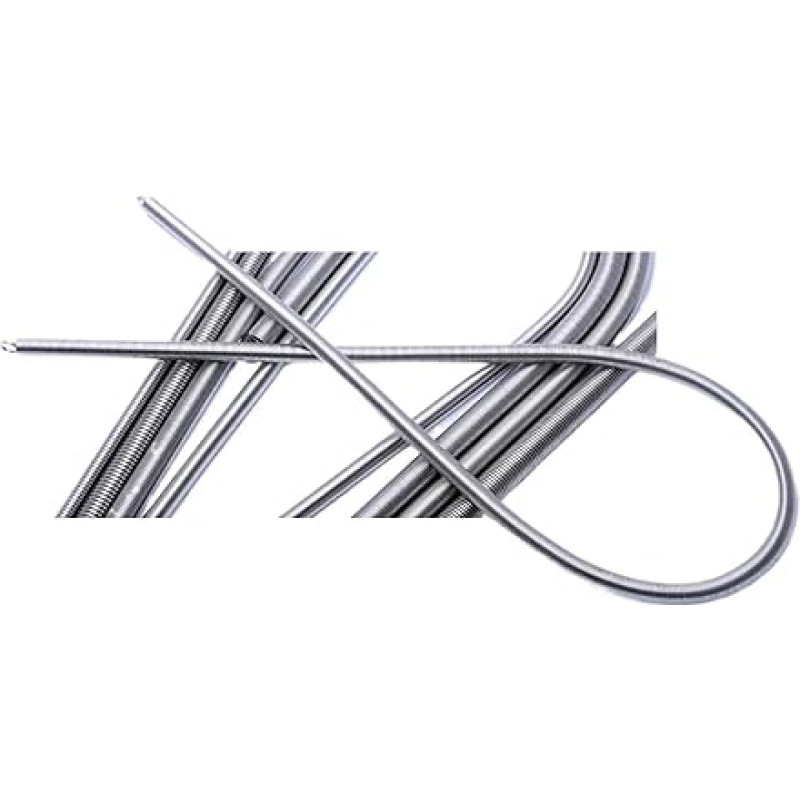 Zugfeder, 1 Stück Zugfeder aus Edelstahl 304 mit doppeltem offenem Haken, dehnbar,2 mm Durchmesser, 8-12 Außendurchmesser, 280-1000(750mm,10mm-1.2mm)