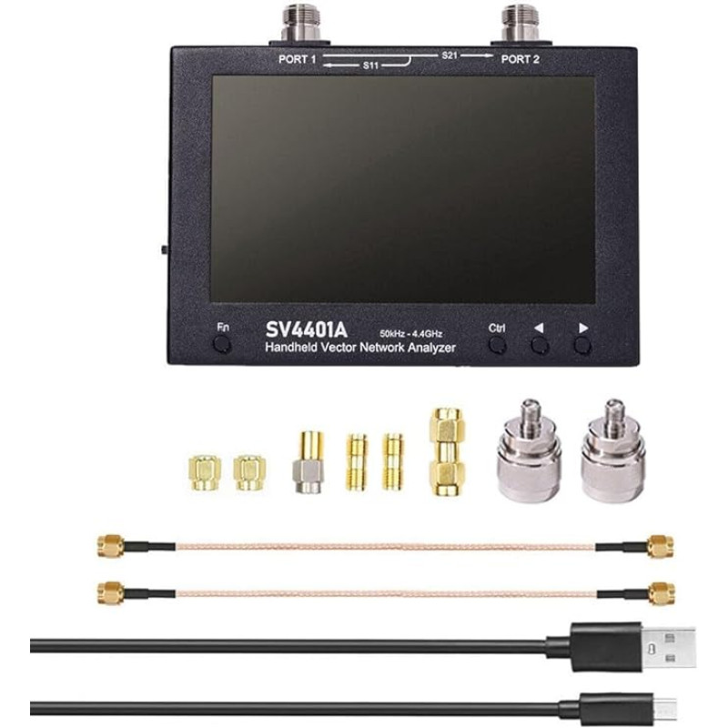 SV4401A 50 kHz-4,4 GHz VNA Vektornetzwerkanalysator 100 dB für dynamische 7-Zoll-Touch-LCDs
