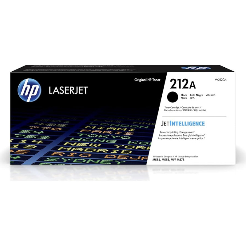 HP 212A (W2120A) Black Original Toner for HP Color LaserJet Enterprise M554, M555, M578