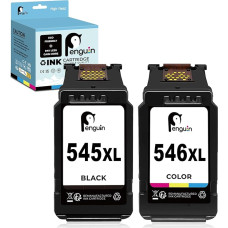 Penguin 545 XL 546 XL spausdintuvo kasetės, skirtos Canon 545XL 546XL TR4650 4651 TS3350 TS3450 MG2555S MG2450 MG2550 MG3050 MG3051 MG3053 MX495 restauruotoms kasetėms (1 1 1 juoda 1 spalvota)