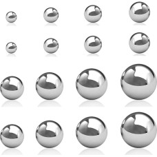 Guoliai guoliams, plieniniai rutuliukai, kieti 304 nerūdijančio plieno rutuliukai, skersmuo 0,4 mm, 0,5 mm, 0,9 mm - 10 mm, apvalūs rutuliniai guolių rutuliukai, lygūs rutuliukai (100 vnt., 10 mm)