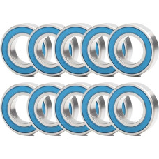 6902RS guolis 10vnt. 15x28x7mm ABEC-3 Hobby Electric RC Car Truck 6902 RS 2RS rutulinis guolis 6902-2RS mėlynas sandarus