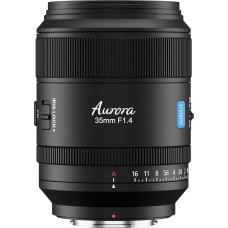 SIRUI Aurora 35 mm F1.4 pilno formato automatinio fokusavimo objektyvas, plataus kampo fiksuoto židinio nuotolio, skirtas X-Mount fotoaparatams X-T5, X-H2, X-Pro3, X-S20, juodas