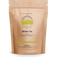 Baltoji arbata Pai Mu Tan Organic 100 g - rankomis renkama minkšta, kvapni ir aromatinga - sertifikuota 