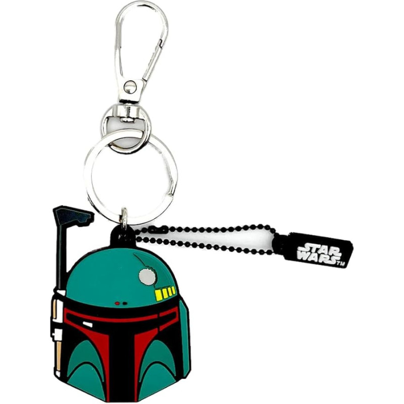 WONDEE Star Wars Mandalorian [ 2 in 1 Schlüsselanhänger + USB Stick Lustig 32gb ] Boba Fett Figuren - oficialus Disney Star Wars Merch, Star Wars Geschenke für Kinder, Frauen und Männer