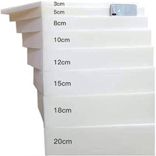 Didelio tankio baltos spalvos minkštųjų putų lakštas sofos suolui suoleliui taburetei grindų čiužiniui šuns lovos galvūgalio apmušalams DIY amatas, supjaustytas pagal dydį