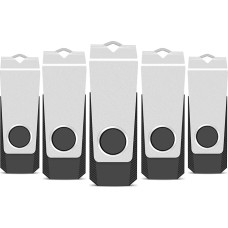 TEWENE USB atmintinė 32 GB, 5 USB atmintinių rinkinys Atmintinė Flash Drive Memory Stick Greitaeigė USB 2.0 Įvairiaspalvė rotacinė atmintinė