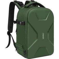 MOSISO fotoaparato kuprinė, DSLR/SLR/Mirrorless Protection Insert Photography Camera Bag, visiškai atviras, vandeniui atsparus kietas korpusas su trikojo laikikliu ir nešiojamojo kompiuterio skyriumi, suderinamas su