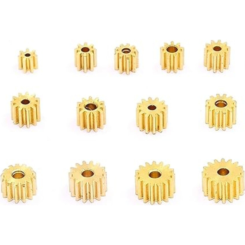 0,4 modulio dantys Žalvario metalo vario pavara Žaislinė automobilio pavara Tinka 1 mm 1,5 mm 2 mm Velenas 14T 1,98 mm Skylė