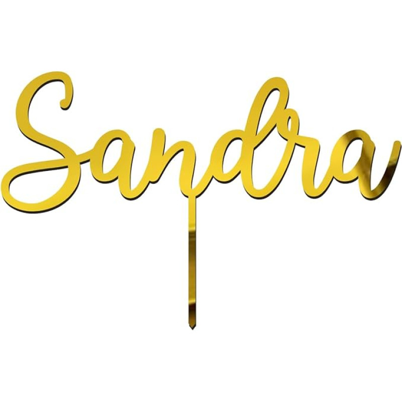 Asmeninis akrilinis arba medinis torto viršelis - auksinis, rožinis arba sidabrinis su asmeniniu užrašu, skirtu tortams, pyragams, gimtadieniams, vestuvėms ir jubiliejams, įvairių dydžių