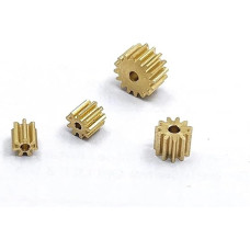 5 Teile/los 0,5 10T 2,28 MM Loch Metall Kupfer Getriebe for Spindel Getriebe Fit 1mm 1,5mm 2mm 2,3mm Welle