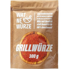 WAT NE WÜRZE Grill Spices Allround BBQ Rub 300 g Steak, Skewer Roast and Grill Spice for All Varieties of Grilled Meat and Fish Grill Seasoning Marinade for Meat for Grilling, Barbecue or Roasting