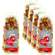 5 x 250 g makaronų motyvas: Iš širdies / Dovana / Kliento dovana / Svečio dovana