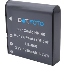 NP-40, NP-40DBA, NP-40DCA Premium 3,7 V / 1250 mAh įkraunama baterija, skirta 