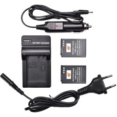 DSTE 2 pakuotės baterija ir dvigubas USB greitasis įkroviklis, suderinami su Nikon EN-EL12 Coolpix A900 P300 P310 P310 P330 P340 S31 S70 S610 S620 S630 S640 S800c S1000pj S1100pj S120, S100 pj S6000 S6200 W300S