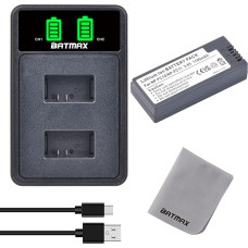 Batmax NP-FC10 NP-FC11 akumuliatorius ir USB įkroviklis, suderinami su Sony Cyber-Shot DSC-F77 DSC-F77A DSC-P2 DSC-P3 DSC-P5 DSC-P7 DSC-P8 DSC-P9 DSC-P10 DSC-P12