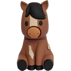 Arklio USB atmintinė 128 GB - originali gimtadienio dovanos idėja moterims, draugėms, paauglėms arklių mergaitėms ar arklių mylėtojoms - ruda