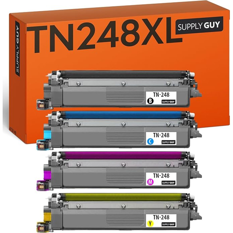 Tiekimas Guy 4 XL Toneris suderinamas su Brother TN-248 XL TN-248XLBK Tinka MFC-L3760CDW MFC-L3740CDWE MFC-L3740CDW MFC-L3740CDW MFC-L8390CDW DCP-L3515CDW DCP-L3520CDW DCP-L3520CDWE DCP-L3560CDWE W HL-L32