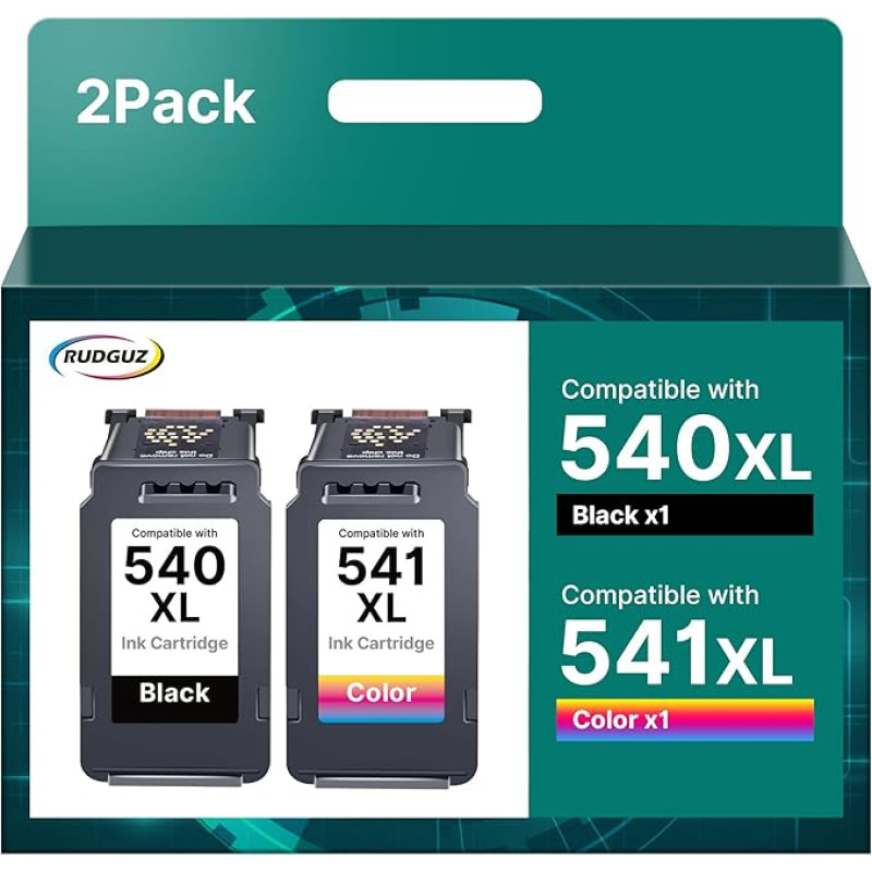 PG-540XL CL-541XL suderinamos spausdintuvo kasetės, skirtos Canon 540 541 XL PG-540 CL-541, skirtos Canon Pixma TS5150 TS5151 MG4250 MG3650 MG3650S MG3600 MX475 MX455 MG3500 MG3500 MG3500 MG3500 MG3650S 550 1x