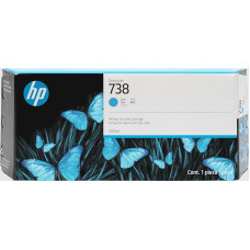 HP 738 300-ml Cyan DesignJet Ink Cartridge ink cartridge 1 pc(s) Original High (XL-) Yield