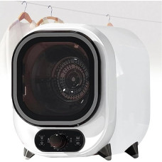 Maža nešiojama kondensato džiovyklė su nerūdijančio plieno būgnu, elektrinė kondensato džiovyklė, 0,8 kg talpos, skirta statyti ant stalviršio arba montuoti ant sienos mažose erdvėse (B)