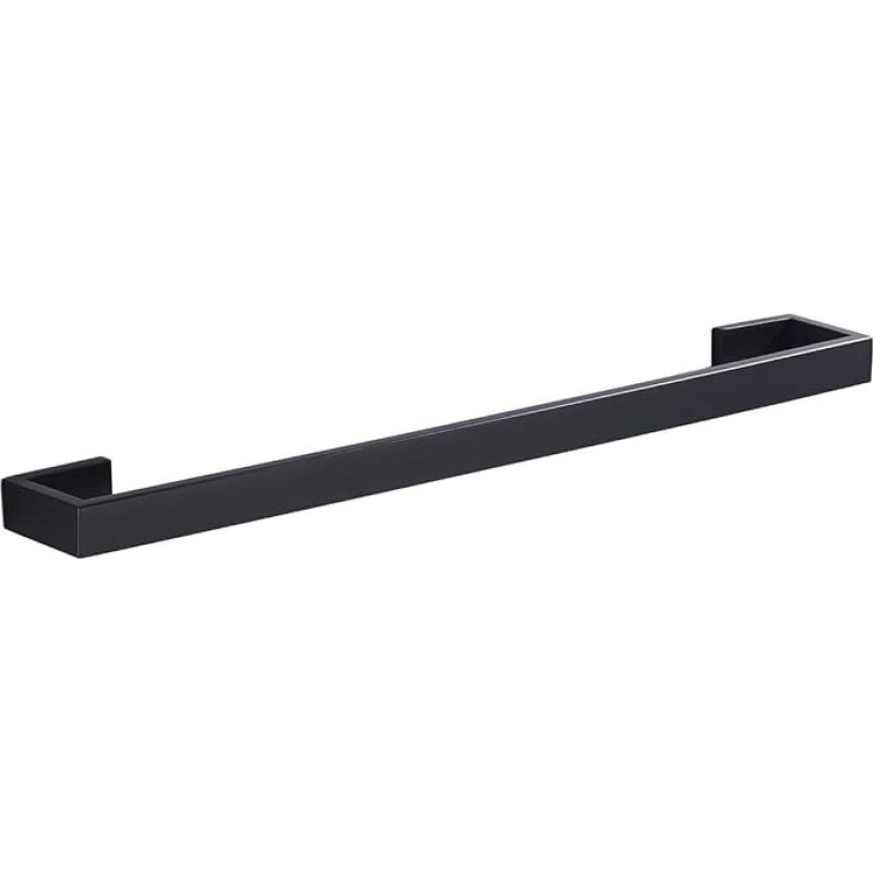 60 cm rankšluosčių džiovintuvas, matinės juodos spalvos, pagamintas iš 304 nerūdijančio plieno, sieninis rankšluosčių džiovintuvas