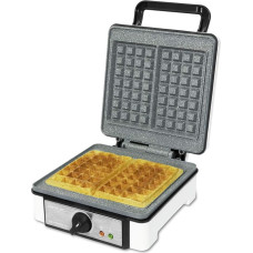 Cecotec Waffeleisen Fun Gofrestone .RockStone Antihaftbeschichtung, einstellbarer Thermostat, großformatige Waffeln, 1200 W.