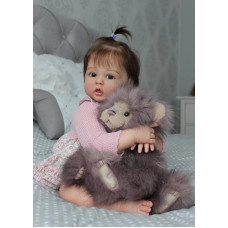 iCradle Reborn lėlės 60 cm Reborn Baby lėlės Reborn Toddler Baby Doll Boys 24 colių realistiškos minkštos silikoninės naujagimių lėlės Dovanų rinkinys vaikams nuo 3 metų