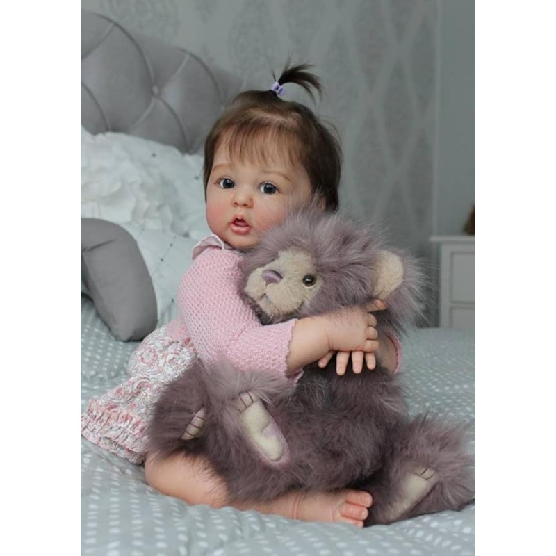 iCradle Reborn lėlės 60 cm Reborn Baby lėlės Reborn Toddler Baby Doll Boys 24 colių realistiškos minkštos silikoninės naujagimių lėlės Dovanų rinkinys vaikams nuo 3 metų