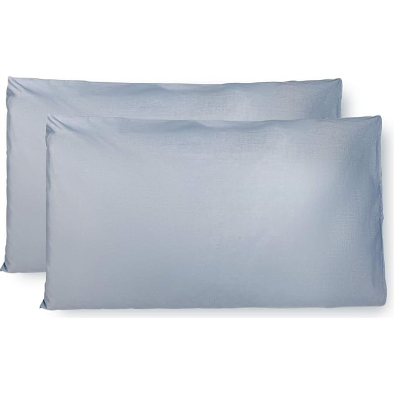 Set of 2 cushion covers, 50 x 80 cm, 100% Cotton, Simple and Elegant Design, Made in Italy