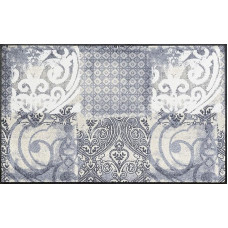 wash+dry Fußmatte, Arabesque 75x120 cm, Innen und Außen, waschbar, Grau