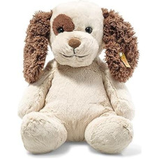 Steiff Cuddly Toy Peppi Puppy, Cute Stuffed Toy with Plastic Eyes, Children, Boys & Girls, Soft Cuddly Friends, Plush Toy 38 cm, Beige, 083617