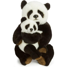 WWF Plüsch WWF16813, WWF Plüschtier Pandamutter mit Baby (28cm), realistisch gestaltetes Plüschtier, Super weiches, lebensecht gestaltetes Plüschtier zum Knuddeln und Liebhaben, Handwäsche möglich