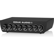 Douk Audio T7 7-Band Equalizer Balanced XLR/RCA Preamp for Home Amplifier