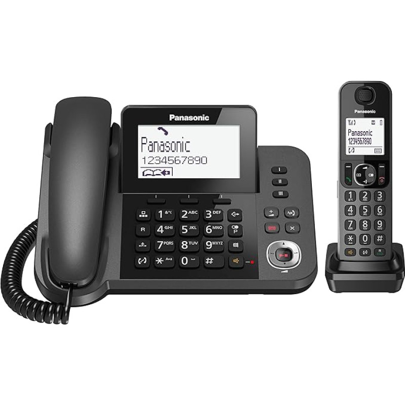 CORDLESS 2IN1 3.4 Inch DECT V.VOCE 100NUM.C/SEG.NERO