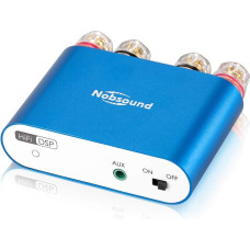 Nobsound NS-10G PRO Hi-Fi DSP 200W (100W x 2) Digital Bluetooth 5.0 Amplifier 2.0 Channel Stereo Power Audio Amp for Home Speakers Upgrade Version Mini Digital Amplifier (with Power Supply, Blue)